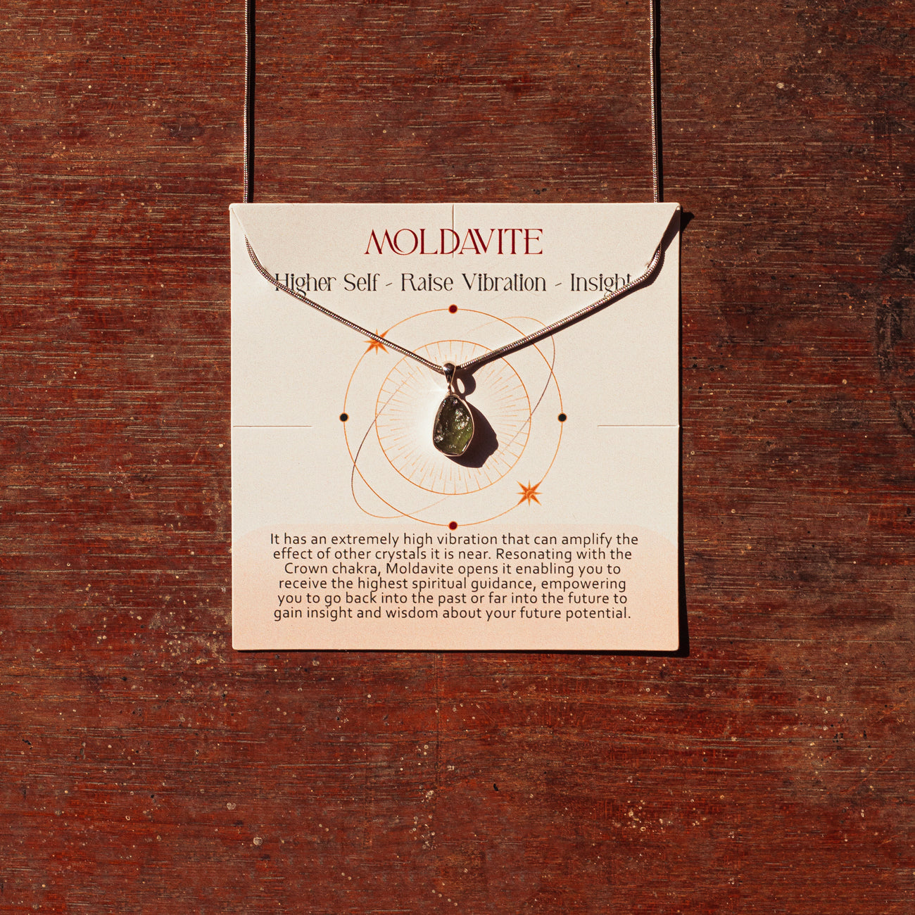 MOLDAVITE ROUGH PENDANT