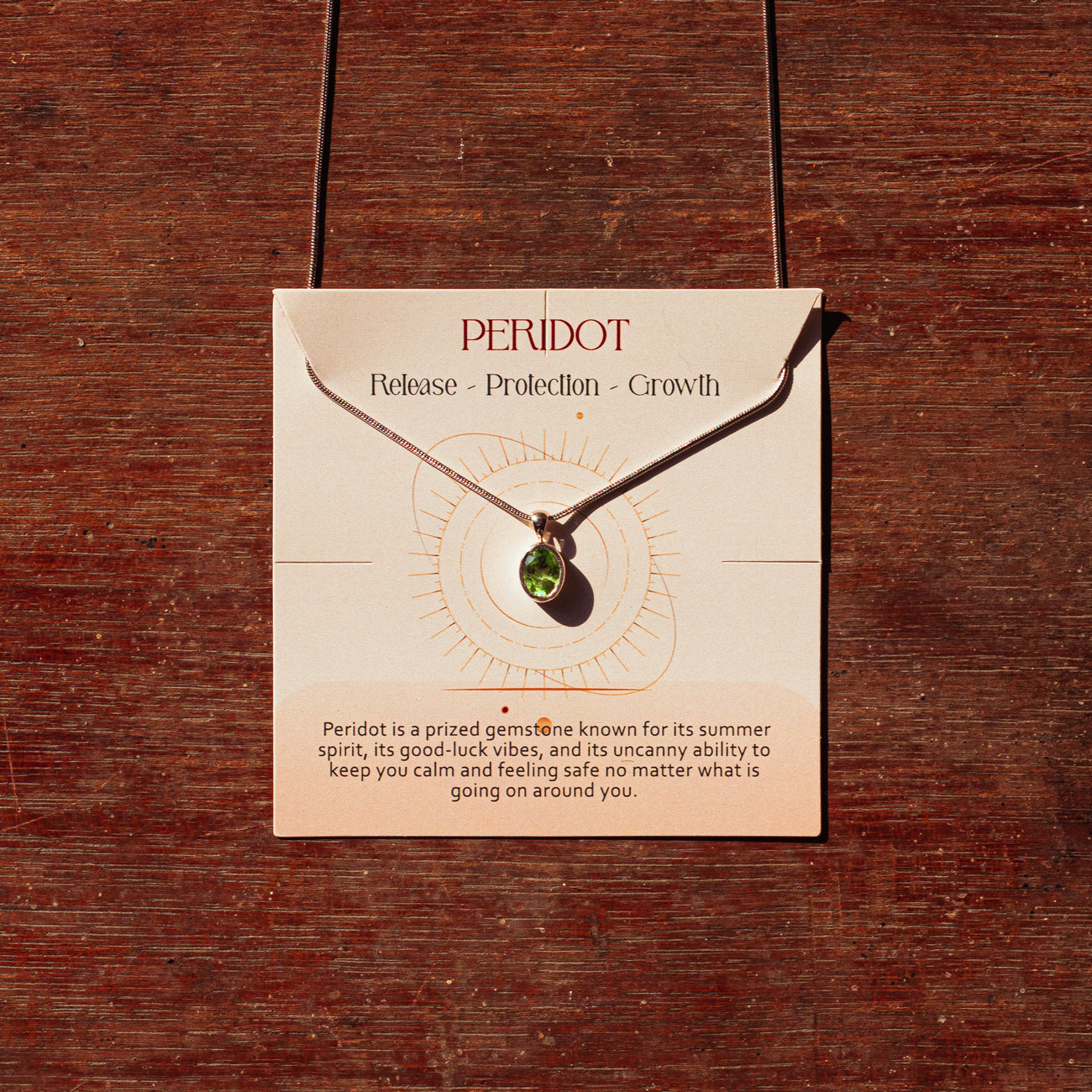 Peridot pendant