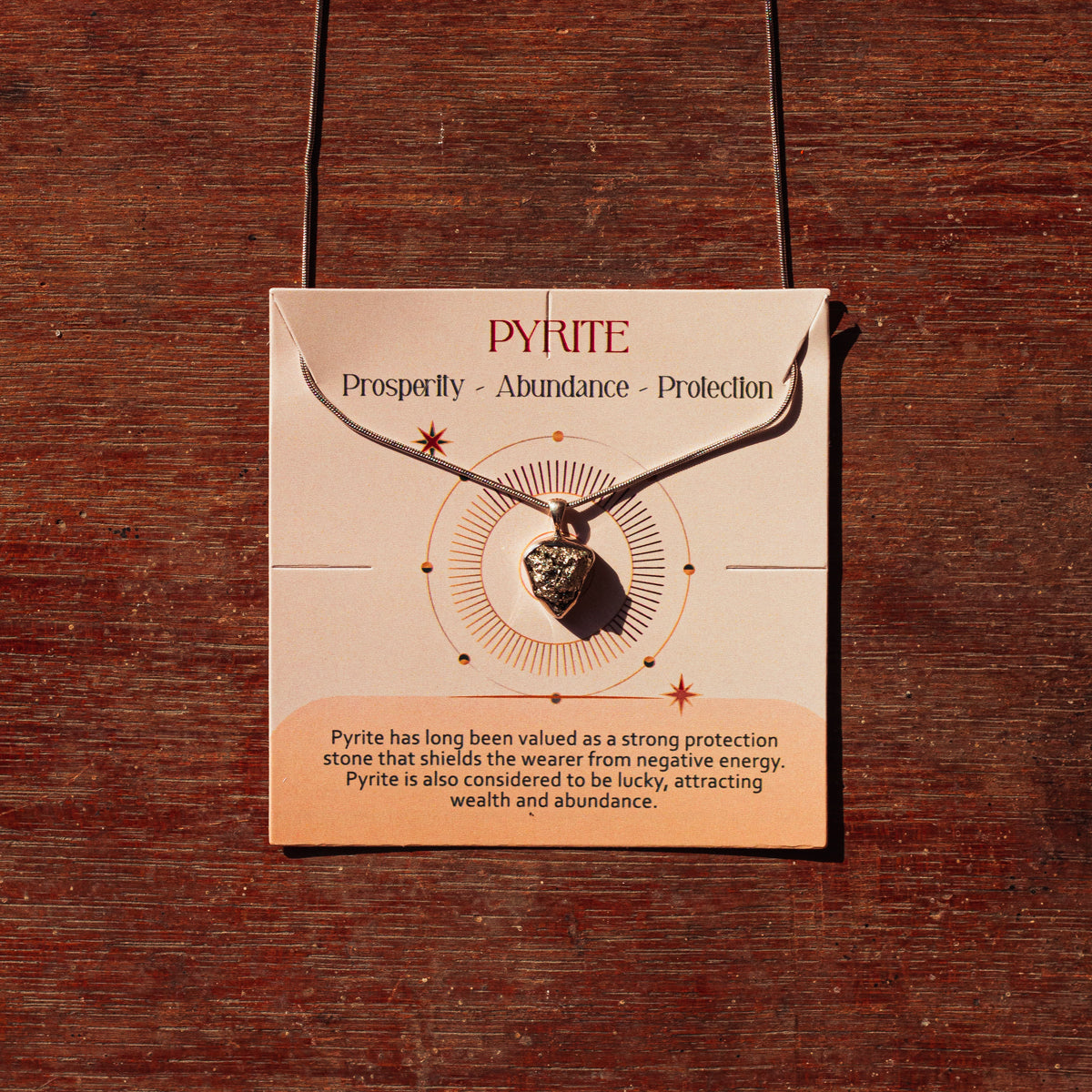 Pyrite pendant
