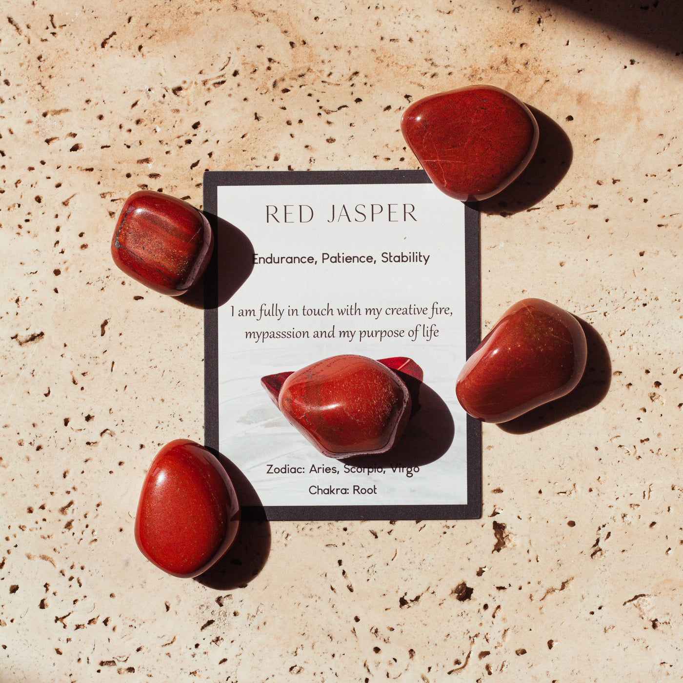 Red Jasper Tumble Stone