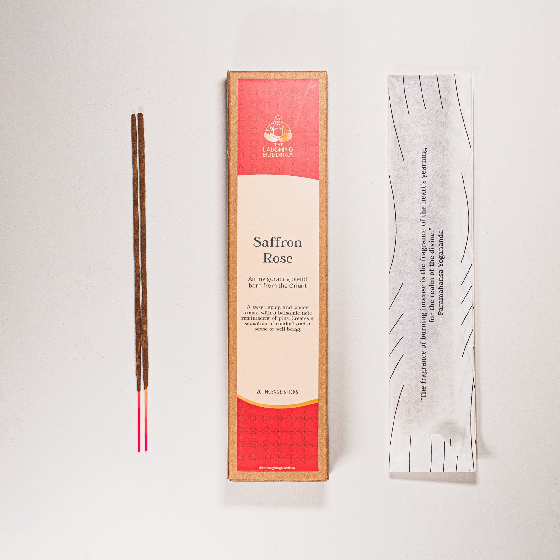SAFFRON ROSE INCENSE STICKS