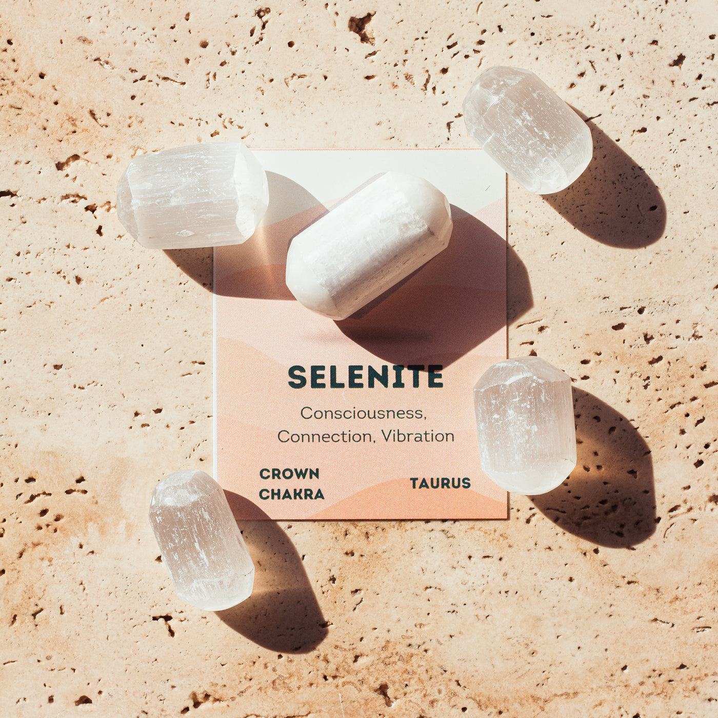 Selenite Tumble Stone
