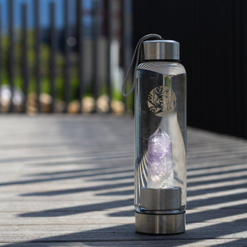 Water Bottle with Amethyst